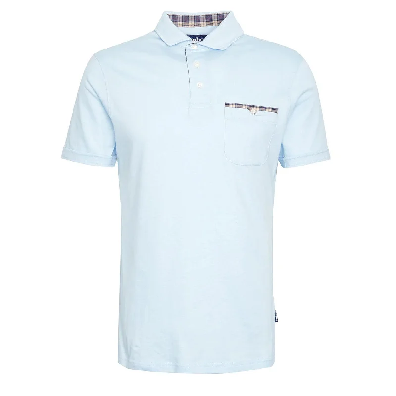 Barbour Corpatch Polo Shirt Sky