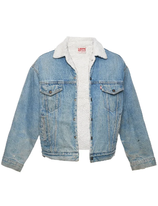 Levi's Shearling Denim Jacket - M