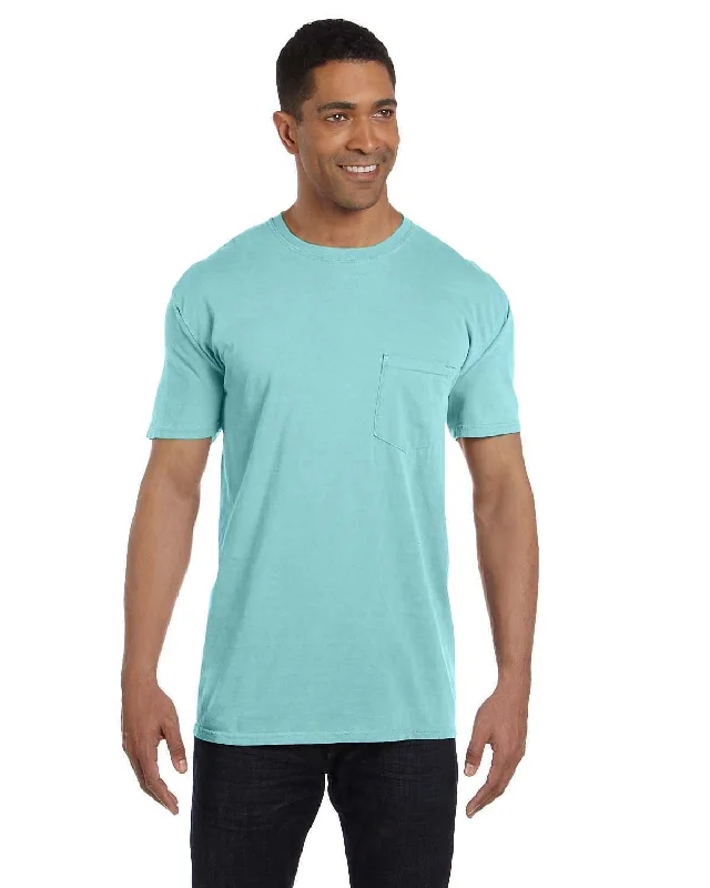 Comfort Colors Garment-Dyed Pocket T-Shirt | Chalky Mint