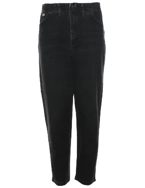 Lee Black Denim Trousers - W32 L30