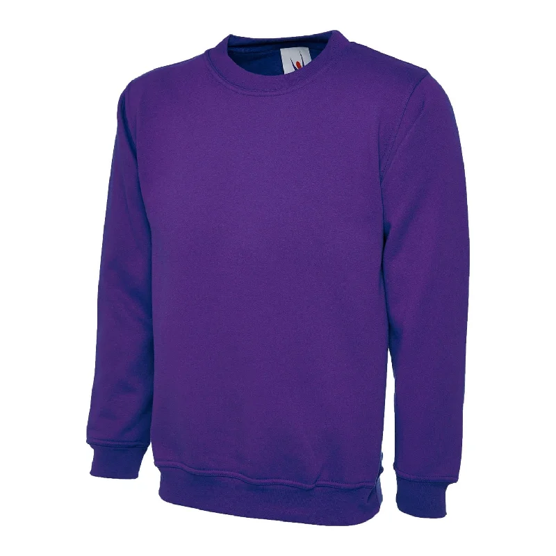 Uneek Classic Sweatshirt Purple