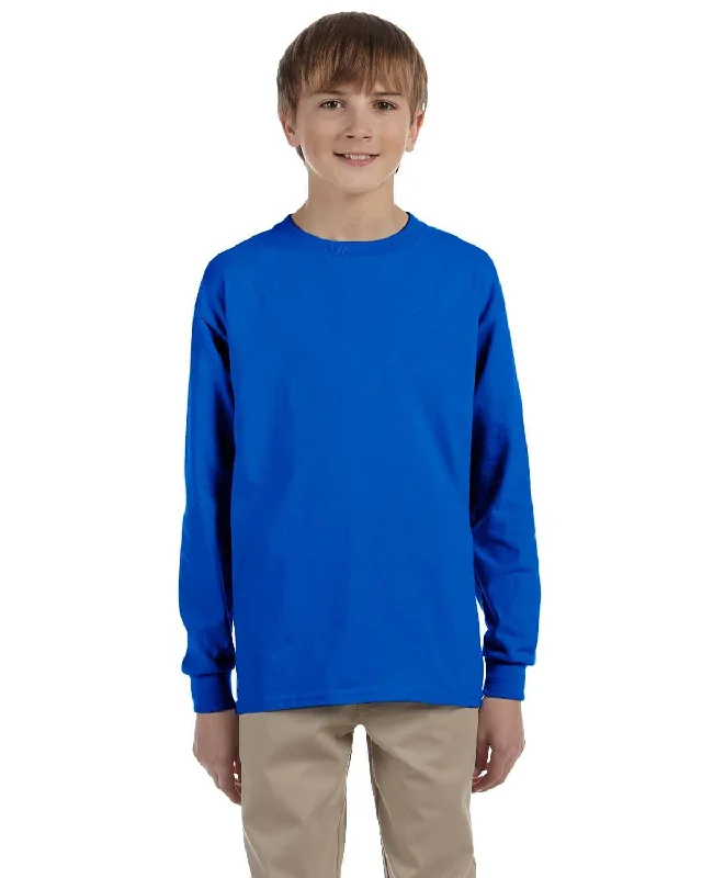 Gildan Youth Ultra Cotton Long Sleeve T-Shirt | Royal