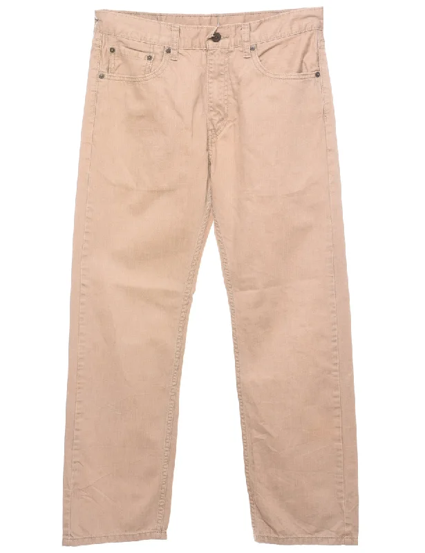 Levi's 505 Beige Straight-Fit Jeans - W32 L30