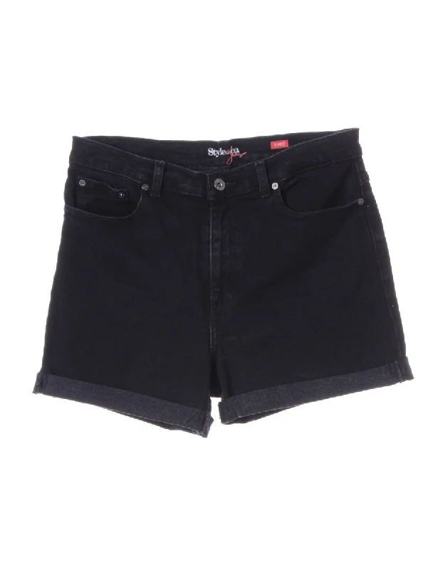 Label Willow Rolled Hem Denim Shorts