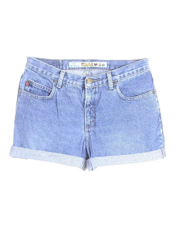 Label Willow Rolled Hem Denim Shorts