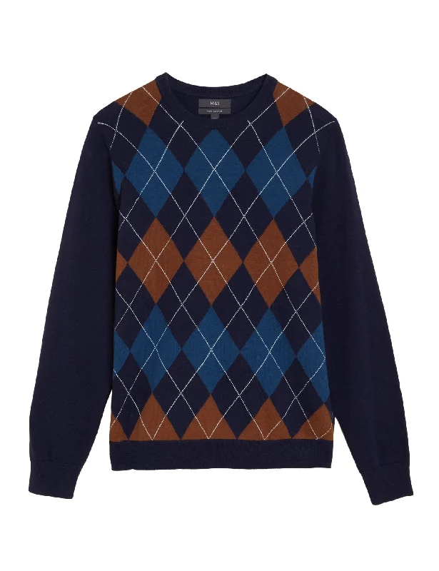 Argyle Crew Neck Jumper