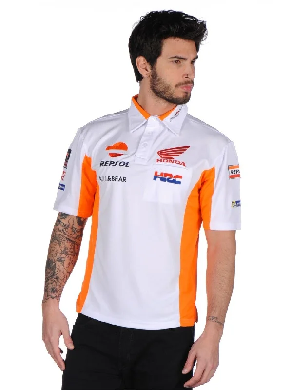 Official Repsol Honda Team White Polo Shirt - 17 18503