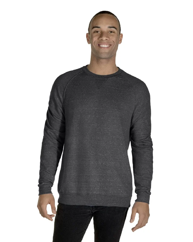 Jerzees Snow Heather French Terry Crewneck Sweatshirt | Charcl Snow Hth