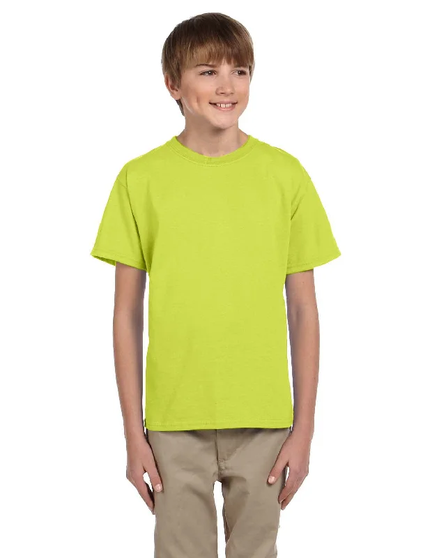 Fruit of the Loom Youth T-Shirt | Safety Green