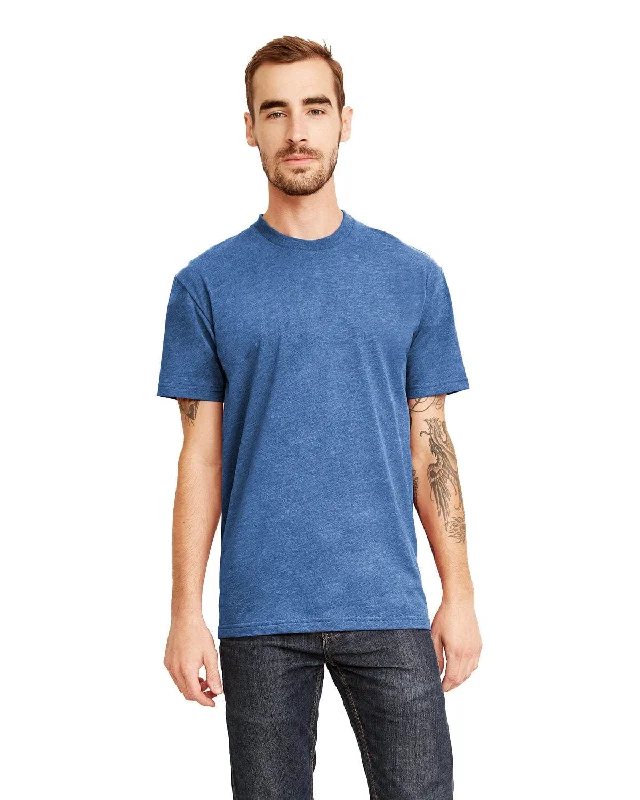 Next Level Mens Sueded T-Shirt | Hthr Cool Blue