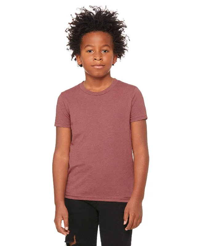 Bella+Canvas Youth Short Sleeve T-Shirt | Heather Mauve