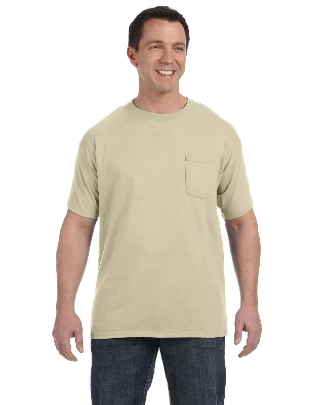 Hanes Authentic-T Pocket T-Shirt | Sand