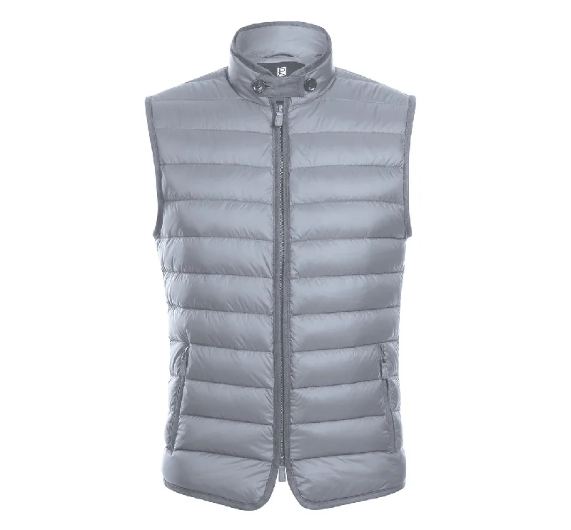 Alessandro Vitello by Renoir Jonathan Nylon Down Grey Vest 831-2