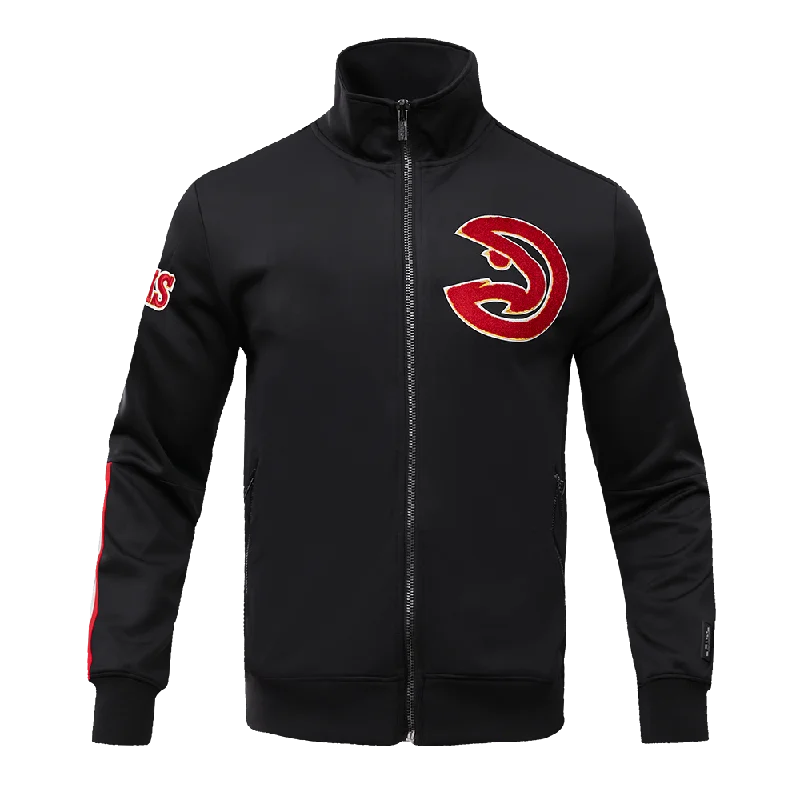 NBA ATLANTA HAWKS CLASSIC MEN'S DK TRACK JACKET (BLACK)