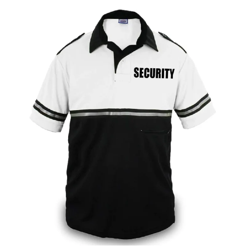 Two Tone Bike Patrol Shirt with Zipper Pocket with Security ID