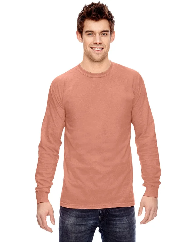 Comfort Colors Garment-Dyed Long Sleeve T-Shirt | Terracota