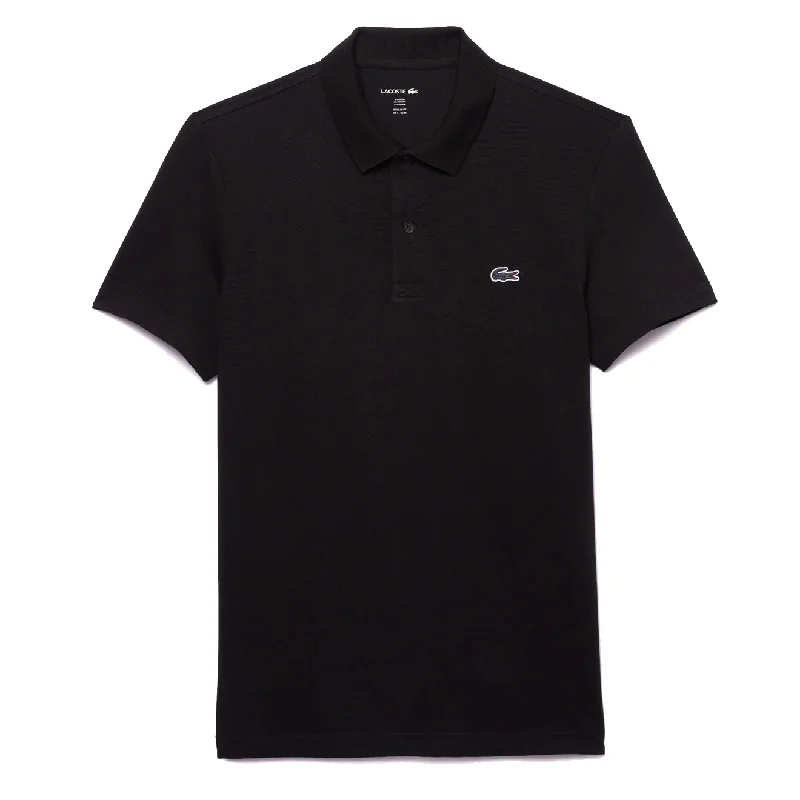 Lacoste Regular Fit Cotton Polo Shirt Black