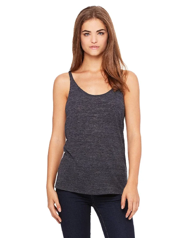 Bella+Canvas Ladies Slouchy Tank | Chrcl Blk Slub