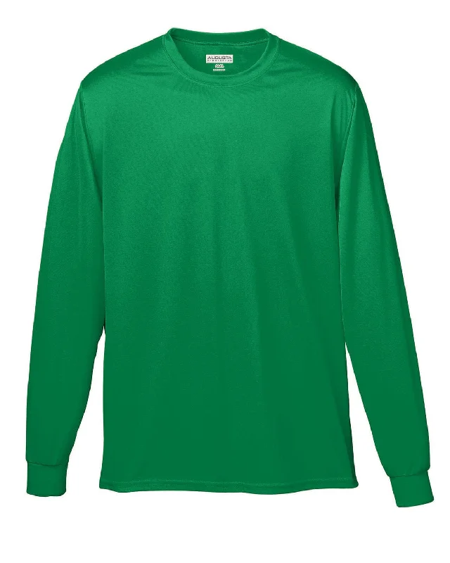 Augusta Long Sleeve Moisture Wicking T-Shirt | Kelly