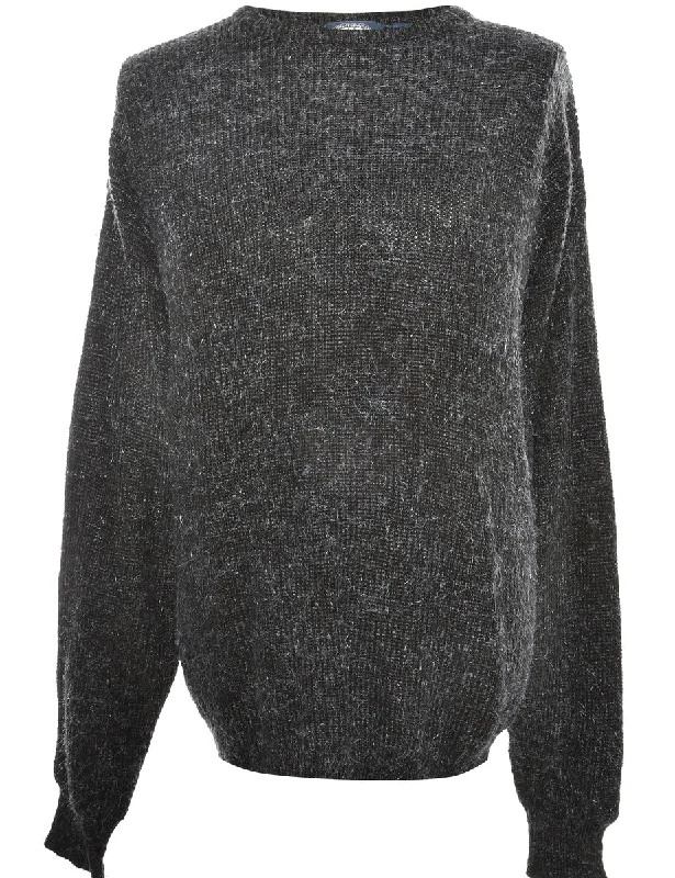 Long Sleeved Black Jumper - XL