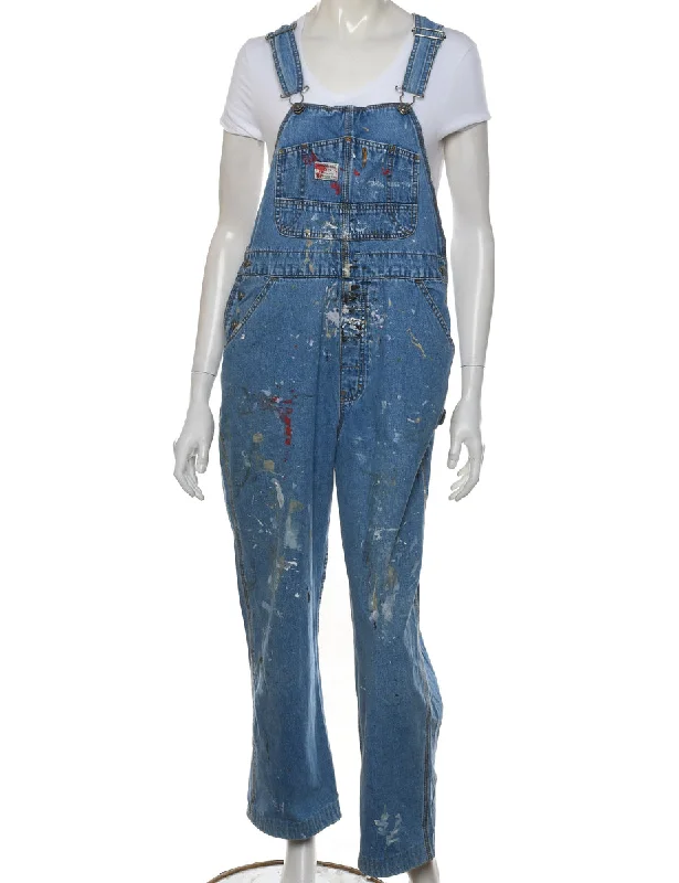 Light Wash Dungarees - W36 L27