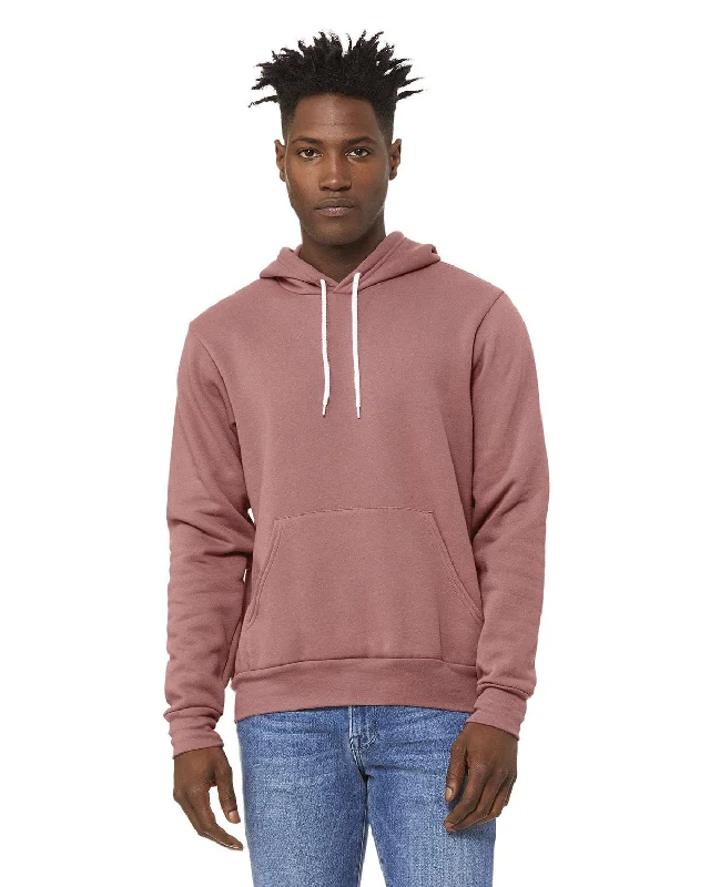 Bella+Canvas Unisex Sponge Fleece Pullover Hoodie | Mauve