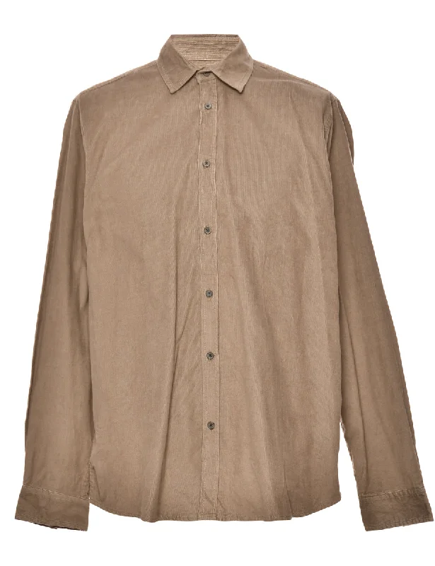 Light Brown Corduroy Shirt - M