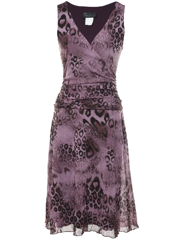 Leopard Print Dress - M