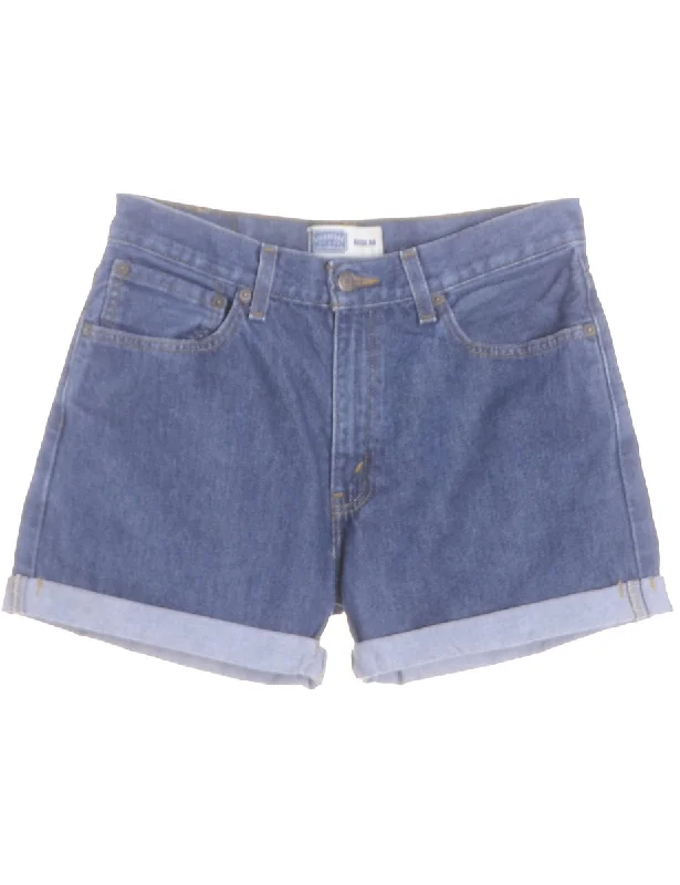 Label Willow Rolled Hem Denim Shorts