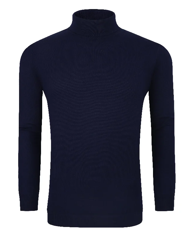 Tom Baine Slim Fit Performance Cotton Turtle Neck