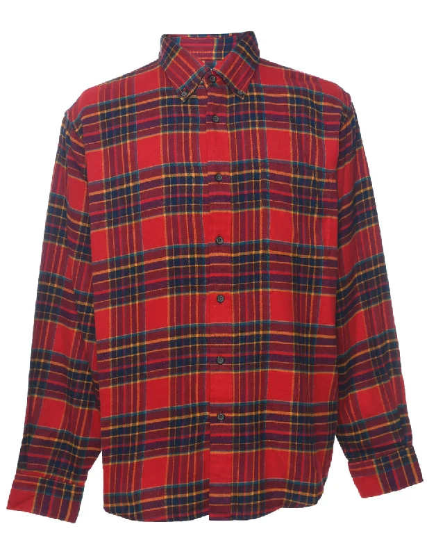 Land's End Checked Shirt - L