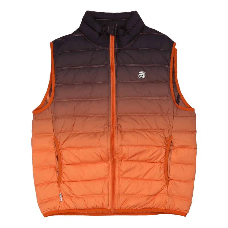 Gradient Lightweight Down Vest Orange