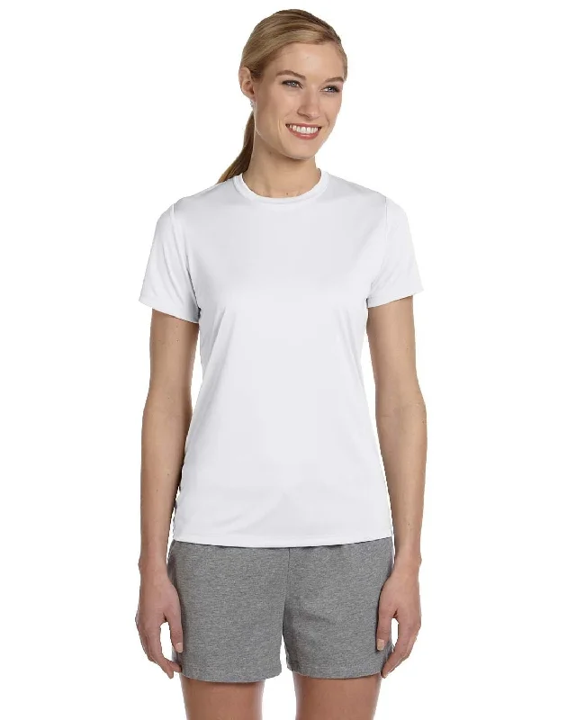 Hanes Ladies Cool Dri T-Shirt | White