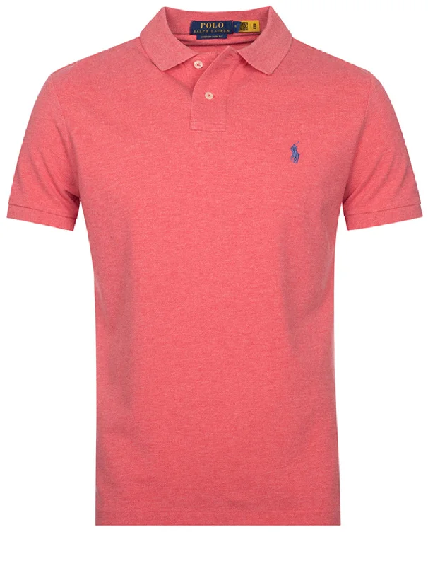 Basic Mesh Poloshirt Rot