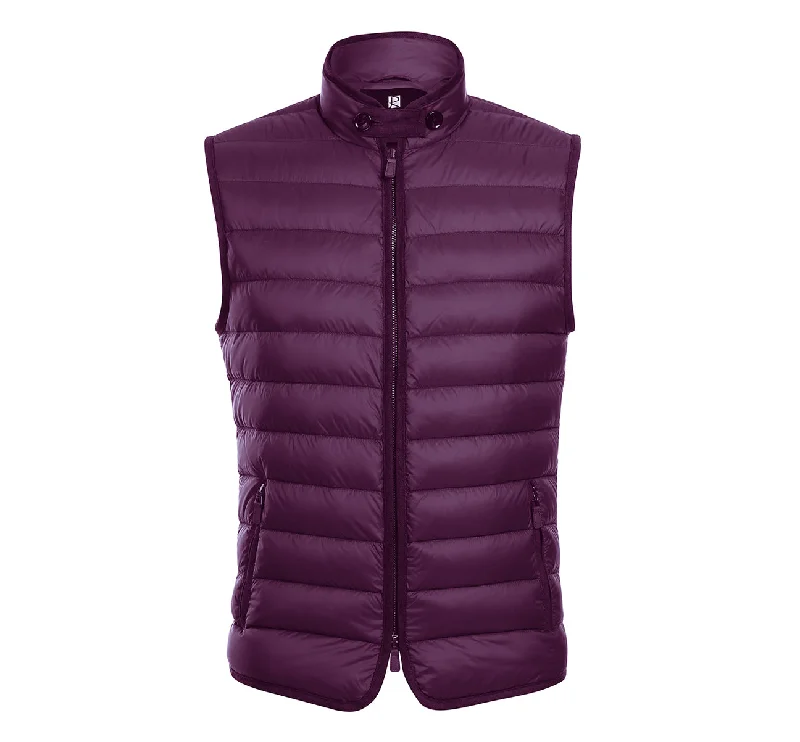 Alessandro Vitello by Renoir Jonathan Nylon Down Berry Vest 831-7