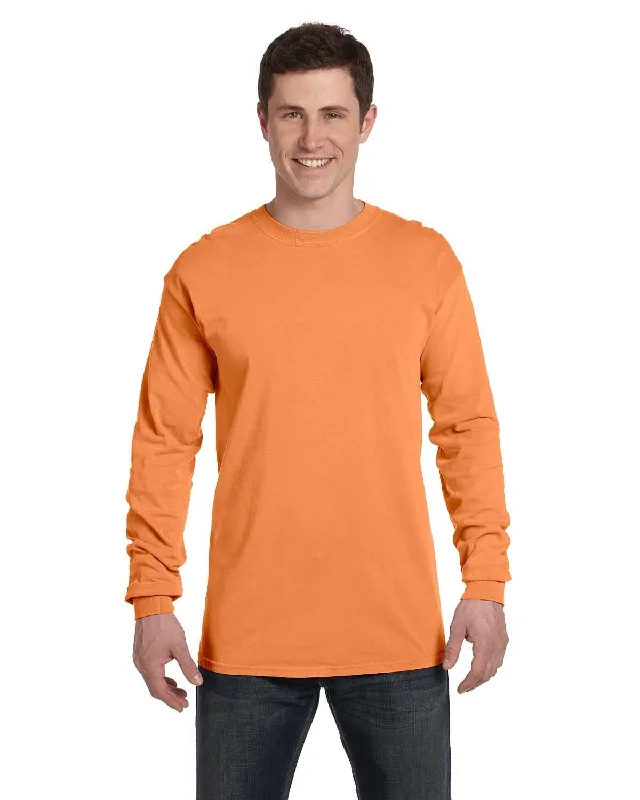 Comfort Colors Garment-Dyed Long Sleeve T-Shirt | Melon