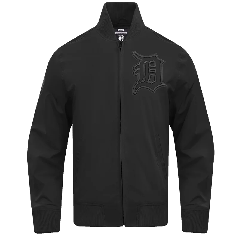 MLB DETROIT TIGERS NEUTRAL MEN'S TWILL JACKET (BLACK)