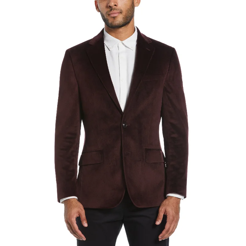 Slim Fit Port Velvet Sport Coat