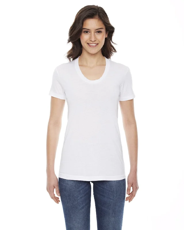 American Apparel Ladies Poly-Cotton Short Sleeve Crewneck | White