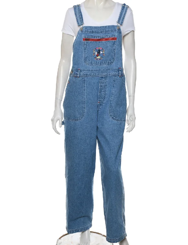 Light Wash 1990s Dungarees - W36 L29