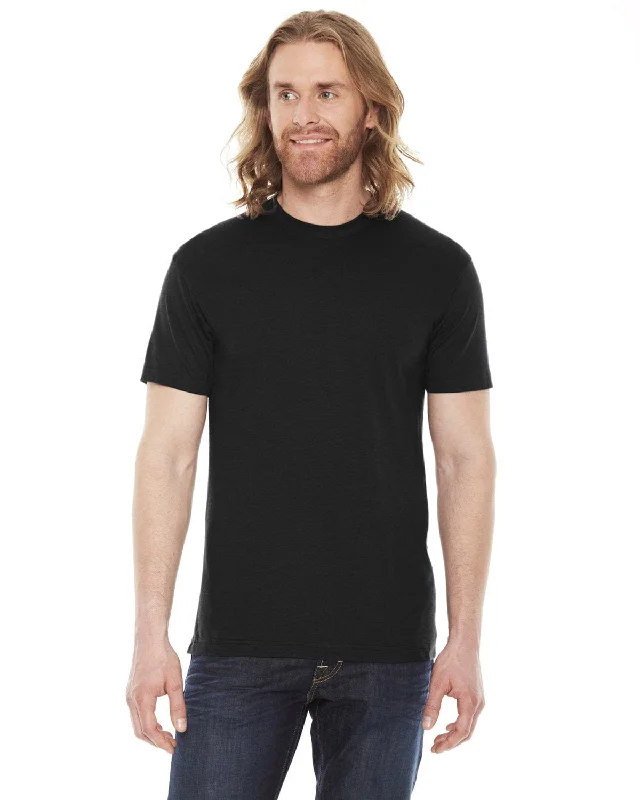 American Apparel Unisex Poly-Cotton Short Sleeve Crewneck | Black