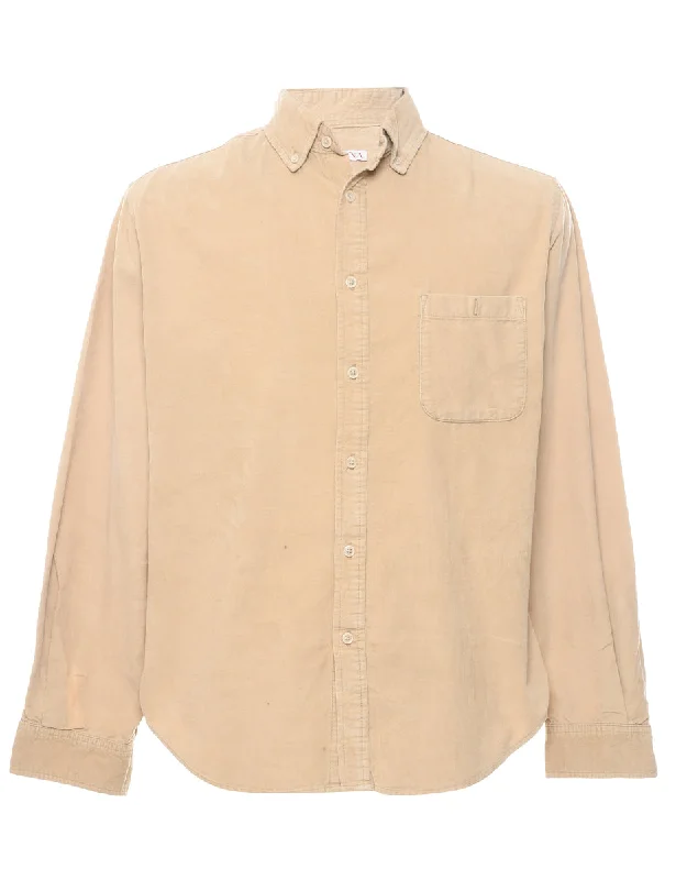 Light Brown Corduroy Shirt - M