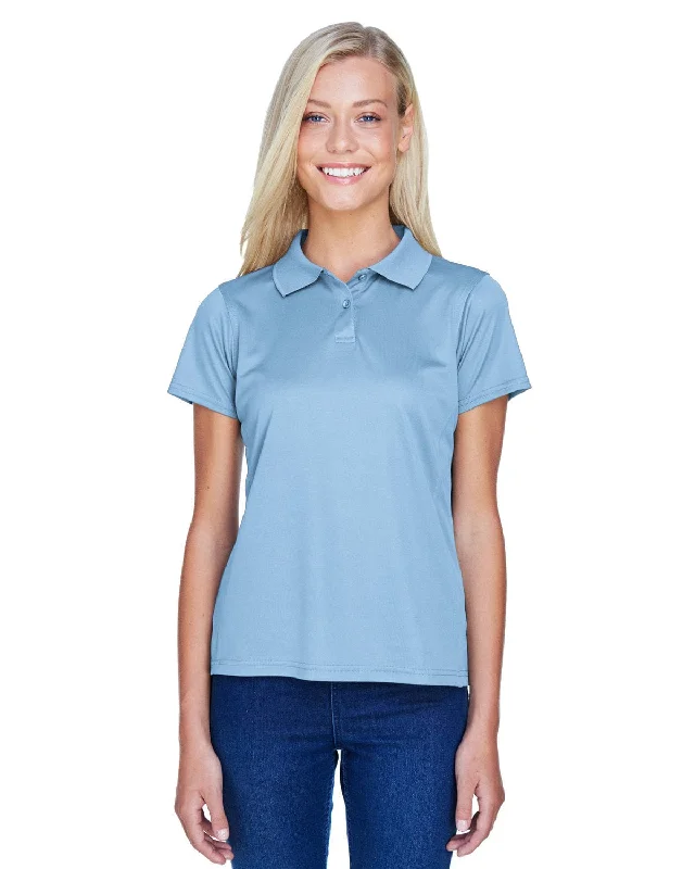 Harriton Ladies Polytech Polo Shirt | Light Blue