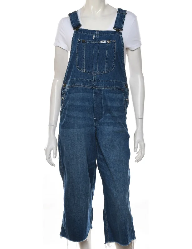 Lee Frayed Hem Dungarees - W34 L21