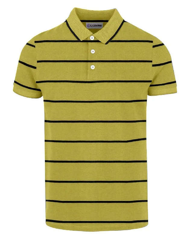 Yellow With Black Horizontal Stripes