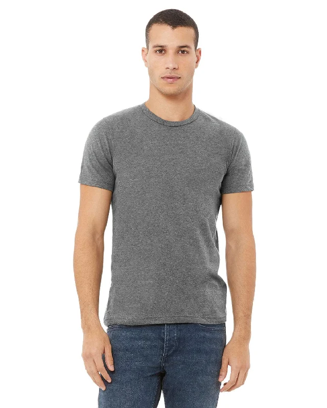 Bella+Canvas Unisex Made in the USA Short Sleeve T-Shirt | Deep Heather