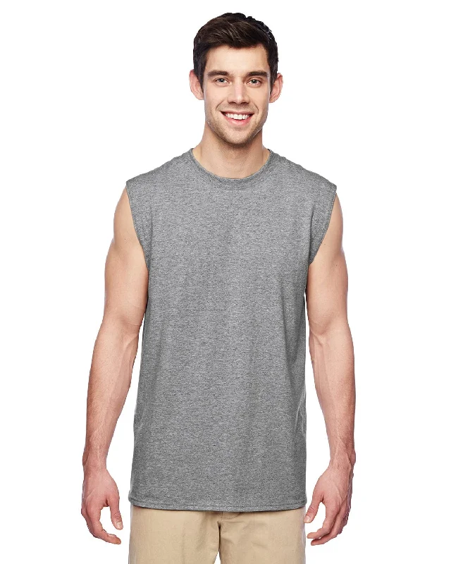 Jerzees Dri-POWER Sleeveless Shooter T-Shirt | Athletic Heather