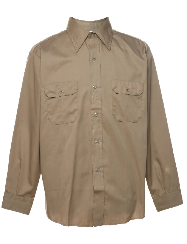 Light Brown Workwear Shirt - L