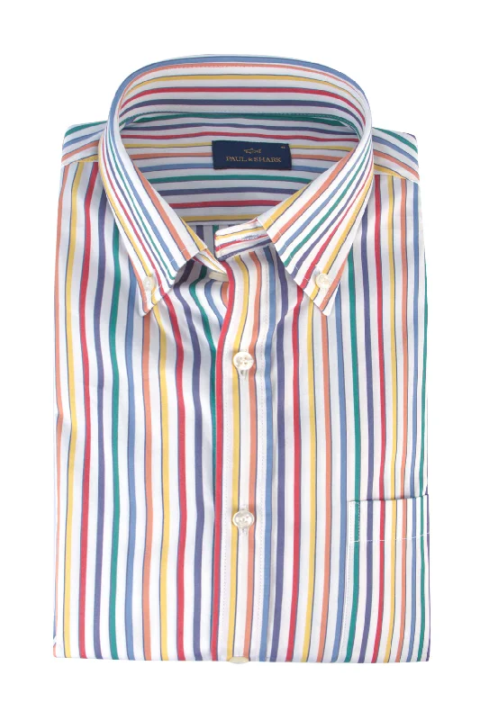 Paul & Shark Cotton Poplin BD Shirt Stripe