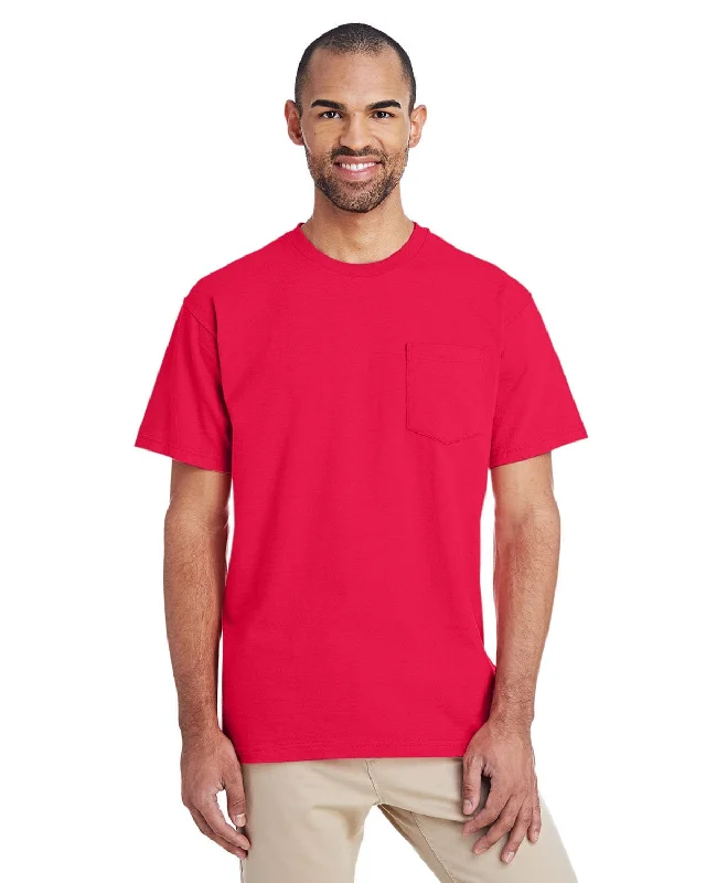 Gildan Hammer T-Shirt with Pocket | Sprt Scarlet Red